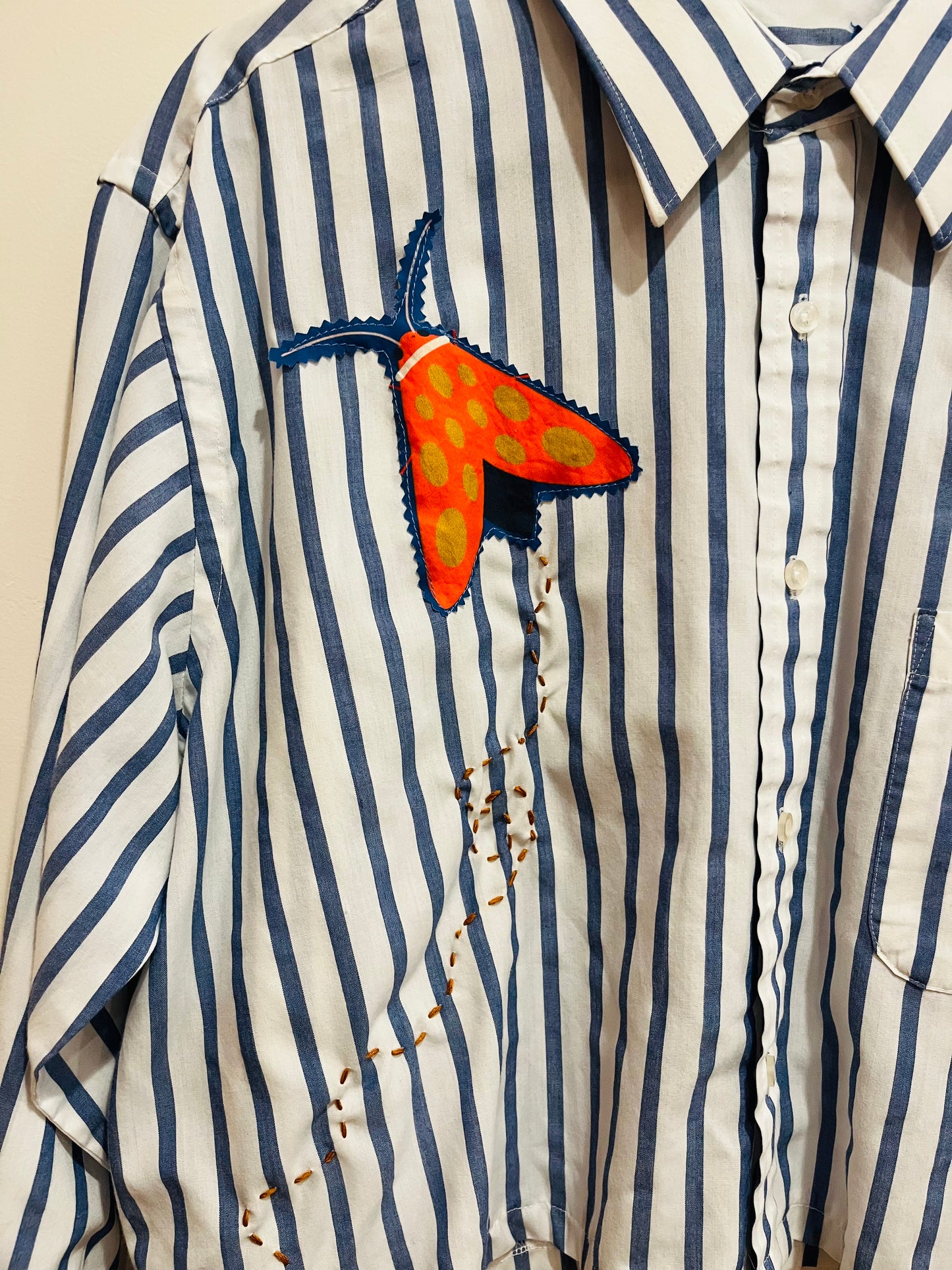 Upcycled menswear shirt