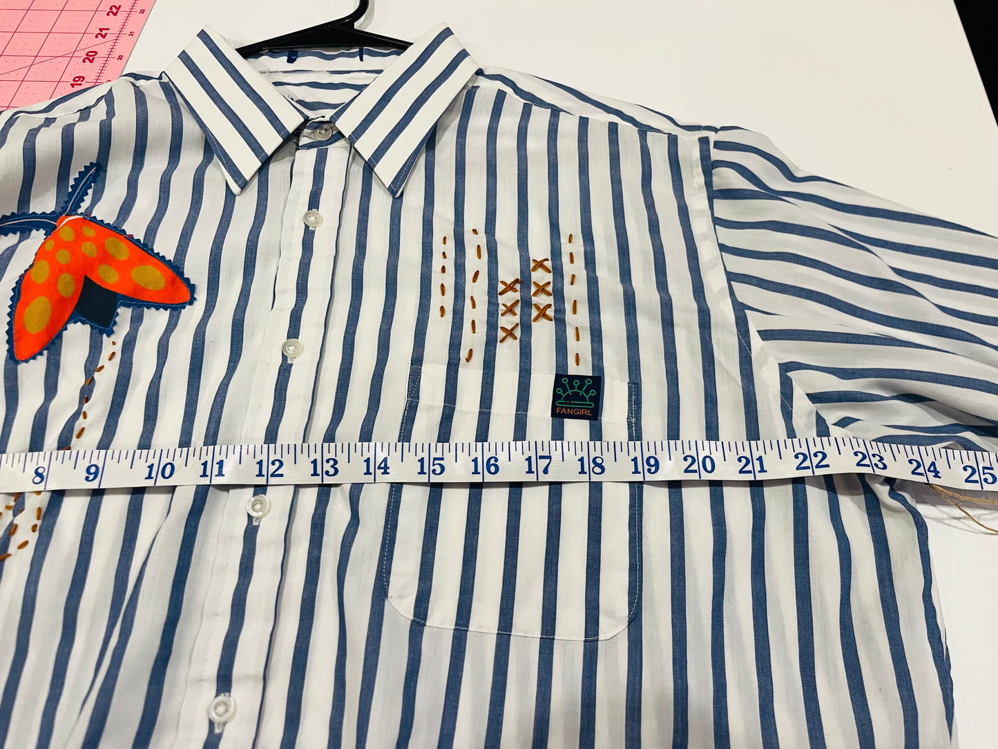 Upcycled menswear shirt