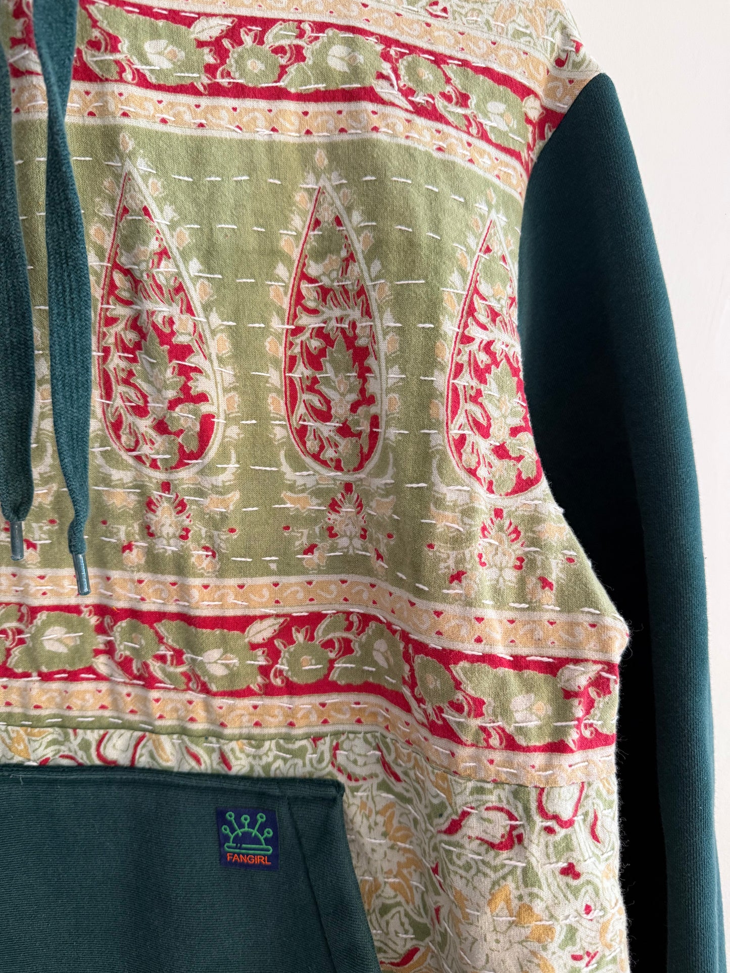Upcycled Kantha Hoodie
