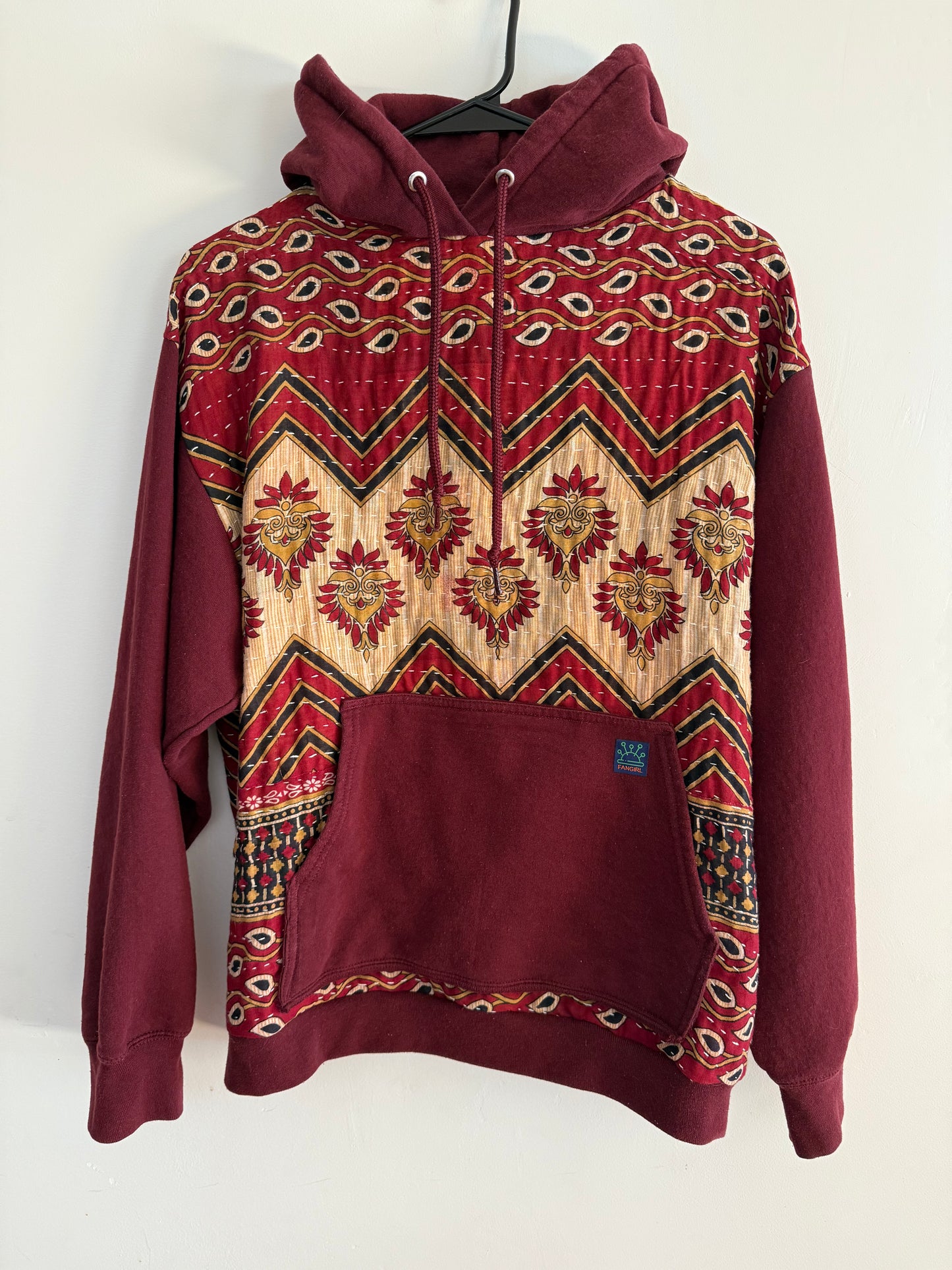 Upcycled Kantha Hoodie