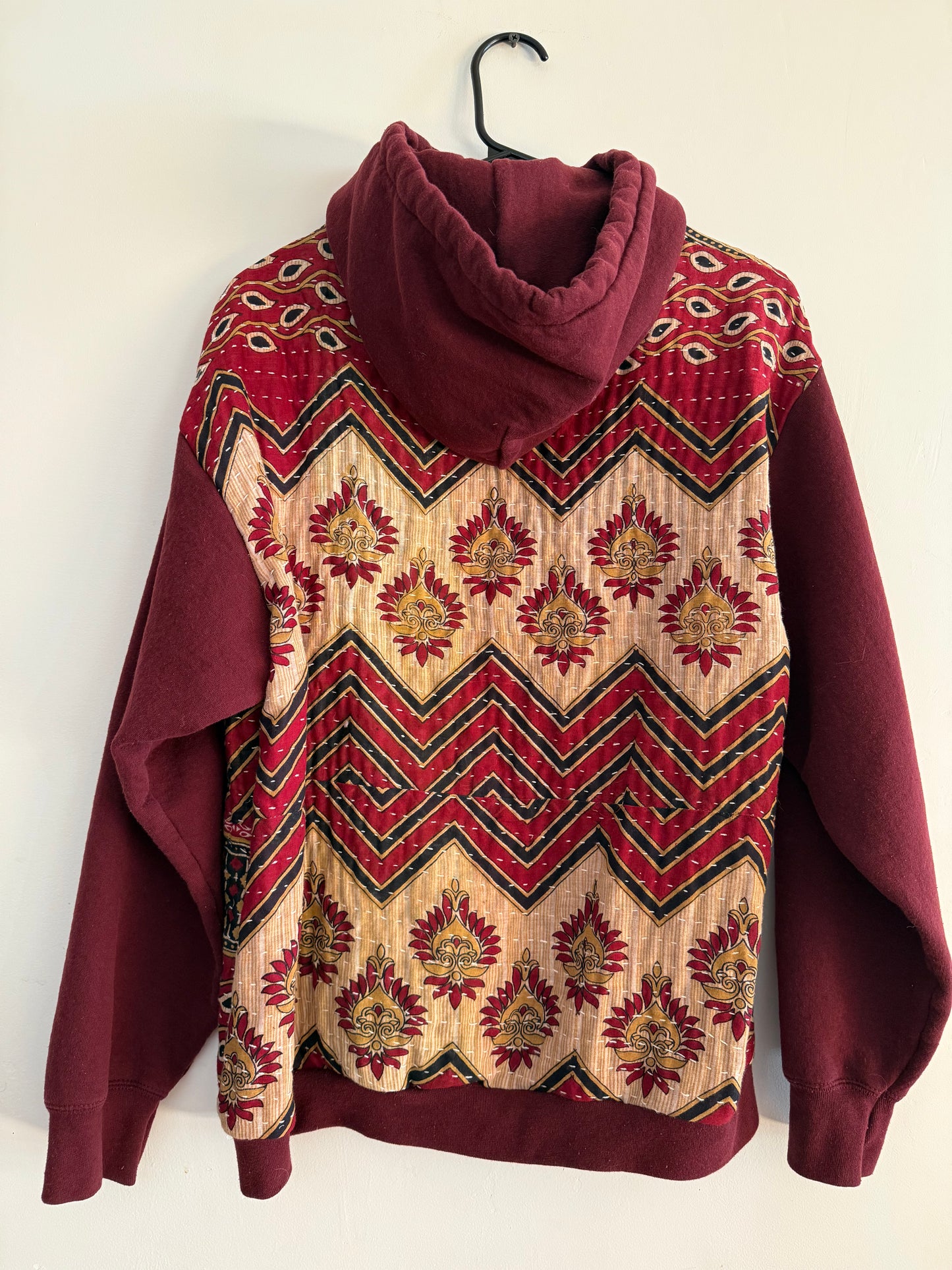 Upcycled Kantha Hoodie