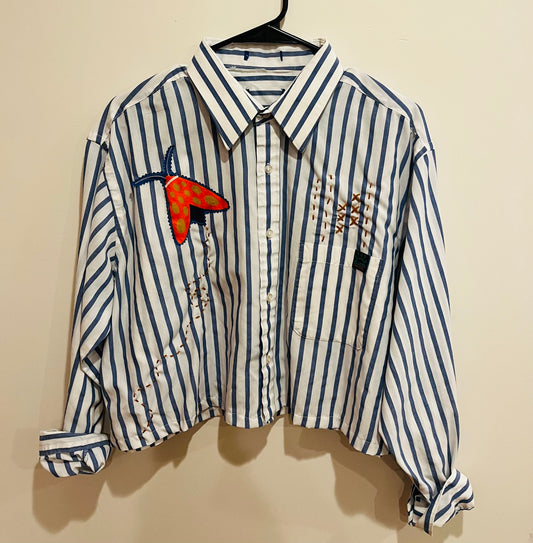 Upcycled menswear shirt