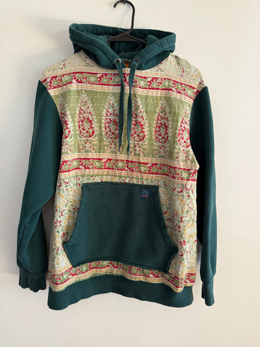 Upcycled Kantha Hoodie