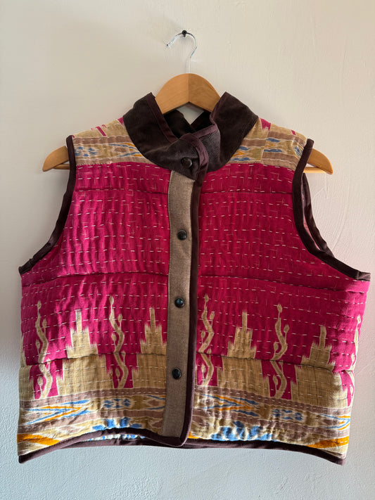 A Kantha Quilted Vest