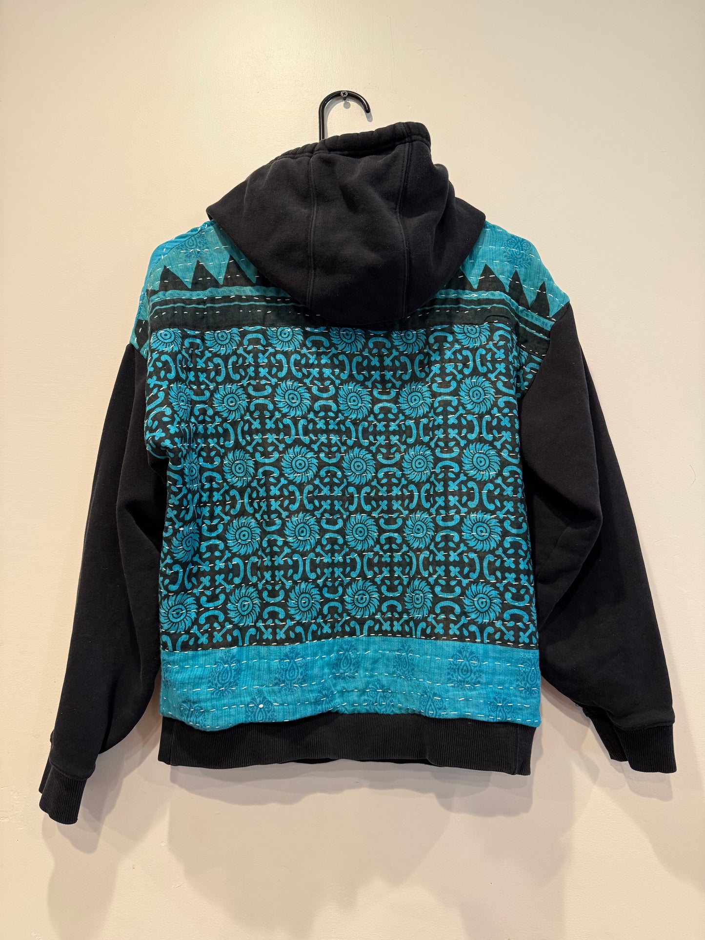 Upcycled Kantha Hoodie